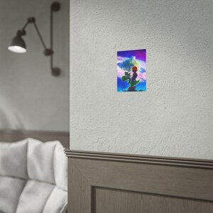 Mario Galaxy Poster Mario and Yoshi Space Adventure Wall Art Retro Gaming Poster Cosmic Aesthetic Gamer Room Decor Colorful Print image 10