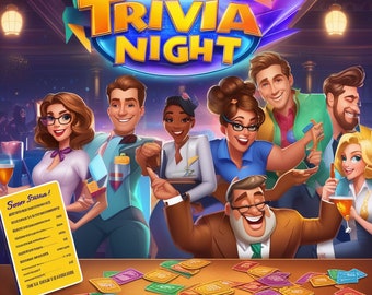 Ultimate Trivia Night Game - 36 Questions, Answers, and Categories