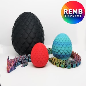 3D Print Dragon Egg STL File: Remb Studios Print-in-Place Design image 6
