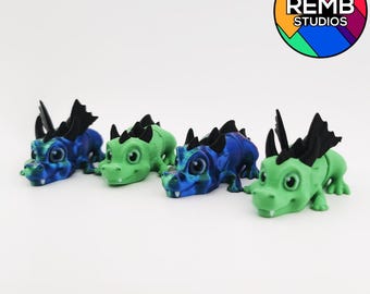 File STL Flexi Baby Dragon: modello di stampa 3D, stampa sul posto
