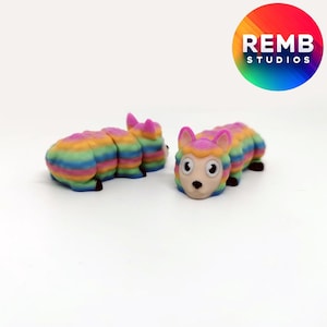 Flexi Mini Lama Remb Studios, archivo STL para impresión 3D, archivos de impresión STL, impresión en el lugar, llavero STL