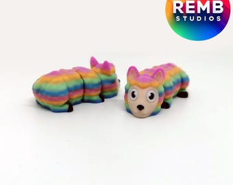Archivo STL de Flexi Mini Llama: Llavero para impresión 3D (Descarga digital)