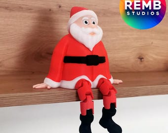 Flexi Santa STL File: 3D Print Christmas Decor (Digital Download)