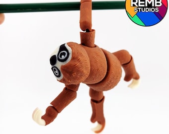 Archivo STL de Flexi Sloth: Modelo para impresión 3D (impresión in situ)