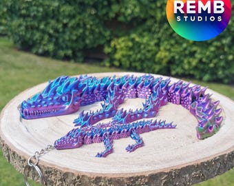Articulated Dragon Remb Studios, STL file for 3D printing, STL print files, Print in Place