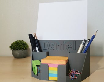 Organizador de escritorio personalizable | muchos colores | Regalo personal | Útiles escolares | Material de oficina | idea de regalo