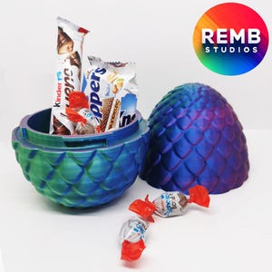 3D Print Dragon Egg STL File: Remb Studios Print-in-Place Design image 7