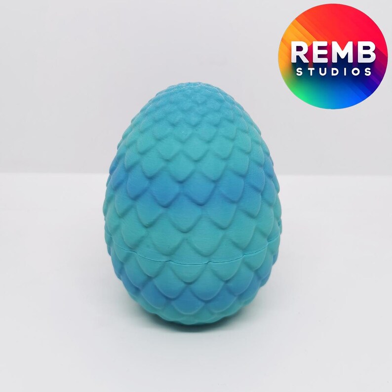 3D Print Dragon Egg STL File: Remb Studios Print-in-Place Design image 10