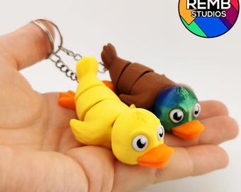 Flexi Duck STL-bestand: gelede 3D-print-in-place (digitale download) Remb Studios