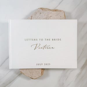 Letters To Bride Book, Bridesmaid Letters To The Bride, Letters To Bride Book Gold, Letters To The Bride Scrapbook, A4 Size | THEBRIDEAU