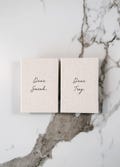 Wedding Vow Book Set, Personalized Wedding Vows, Linen Cover Vow Books product logo