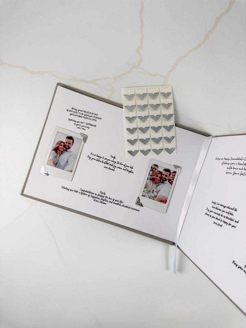 Photo Corner Stickers for Guest Book 48pcs, Guest Book Photo Corners, Add On Listing image 7