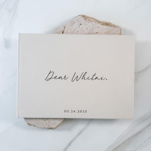Letters To The Bride Book, Letters To Bride Book Gold, Bachelorette Guest Book, Black Letters To The Bride Book, Letters To Bride Book | D48