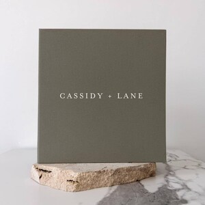 Album fotografico personalizzato in lino, libro fotografico autoadesivo per matrimonio, album personalizzato per coppia, D02