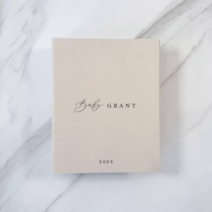 Baby Photo Album with Sleeves, Fast Shipping, Compact Photo Book for 4x6 Prints, Modern Baby Gift | THEBRIDEAU