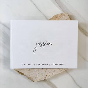 Libro de cartas a la novia: tamaño A4, tendencia actual, tapa de lino en 10 colores. Ideas de regalo para la futura novia, de THE BRIDE AU.
