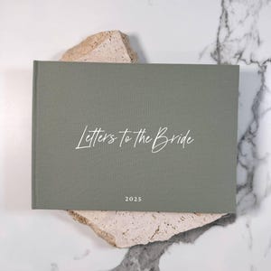 Letters to the Bride Book, Bridal Shower Scrapbook, Hen Party Scrapbook, 12 Colour Options, A4 Size, Letters For The Bride Book | THEBRIDEAU