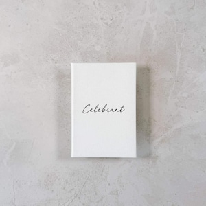 Wedding Vow Book Set, Personalized Wedding Vows, Linen Cover Vow Books, D48 image 10