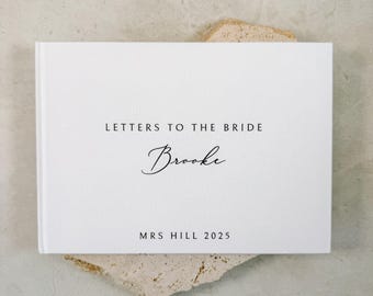 Personalised Wedding Letters to the Bride Guest Book Hen Do