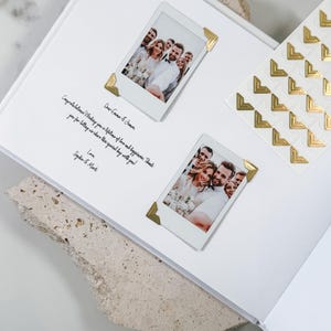 ADD ON Listing | 48pk Self-Adhesive Photo Frame Corners | Photo Corners Stickers for Wedding Guestbook
