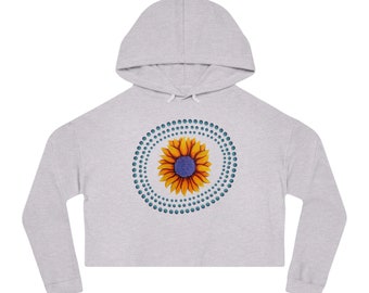 Sunflower Womens abgeschnittenes Sweatshirt mit Kapuze