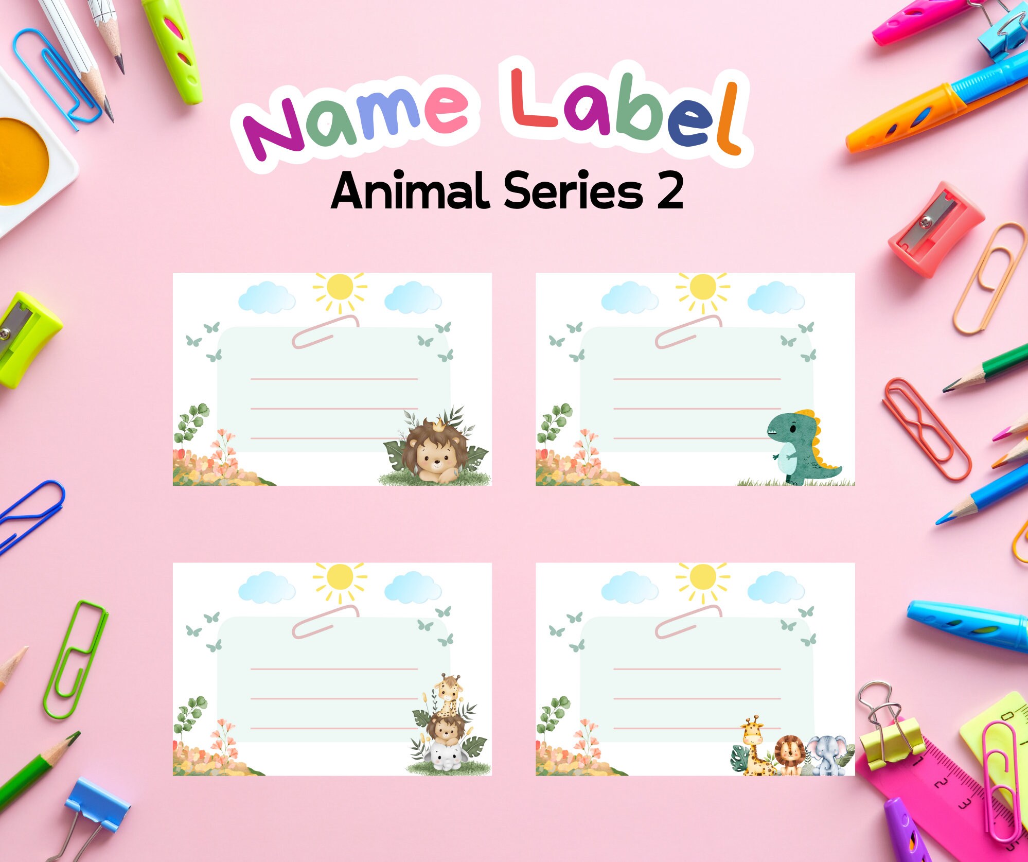 Classroom Name Tags Template Pastel Printable Elementary School Name ...