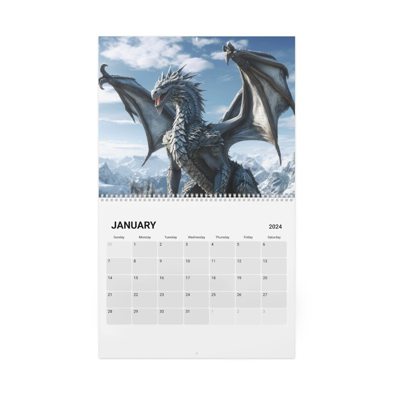 Year of the Dragon Calendar 2024 Dragon Calendar 2024 - Etsy