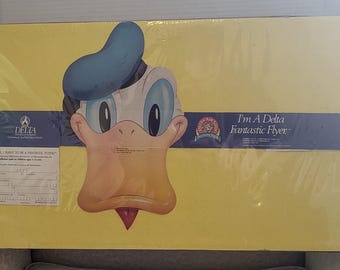 Anuncio antiguo y RARO de Disney Donald Duck Delta Air