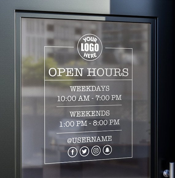 Office Timing Sign Office Hours Sign For Door
