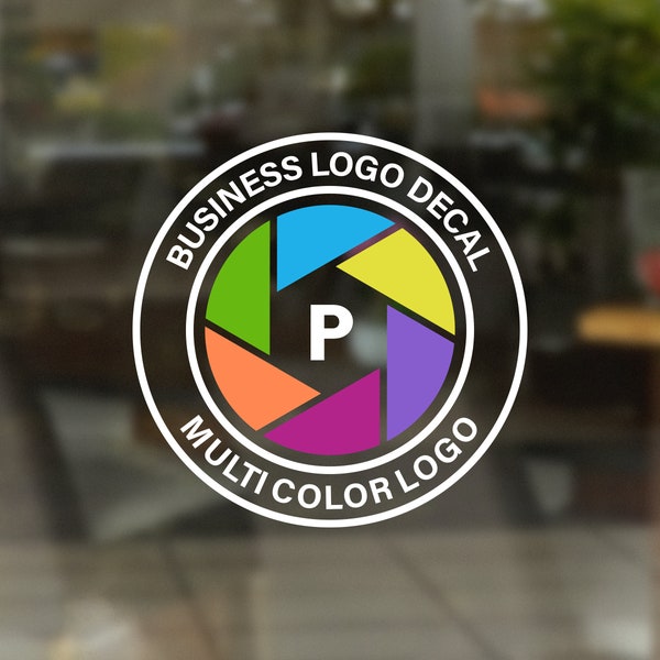 Full Color Logo Decal - Personalized Vinyl Sticker - Business Logo Decal- Office Door Window Decal - Business Door Sign - Car Logo Decal