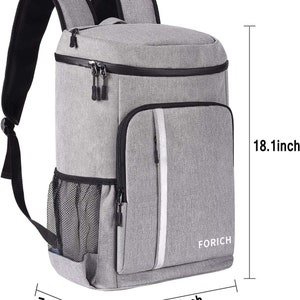 Rucksack Kühler Auslaufsicher Isoliert Wasserdicht Rucksack Kühler Leichte Weiche Strand Kühltasche für Männer Frauen zur Arbeit Mittagessen Picknicks Camping Bild 4