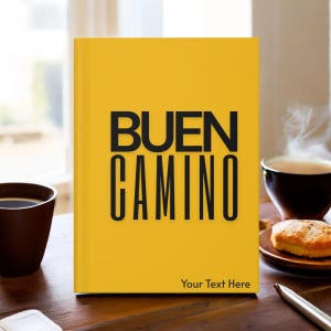 Diário do Caminho de Santiago, Diário do Peregrino Buen Camino de capa dura, Caderno do Peregrino do Caminho, Diário do Caminho de Santiago, Caderno do Buen Camino