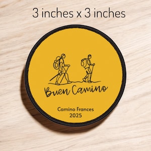 Buen Camino Iron-On Patch Camino de Santiago Pilgrim Walking Badge Custom Travel Patch for Backpacks, Jackets & More
