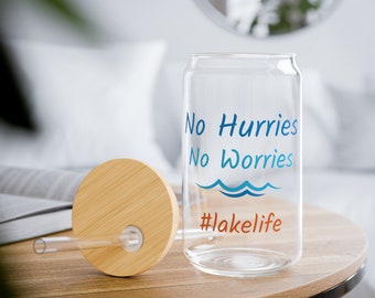 Lake Life 16 oz Glass, Summer Sipping Goodness!