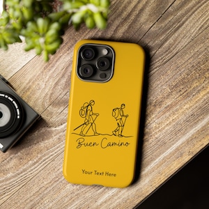 Coque de portable Camino de Santiago Buen Camino Cadeau pèlerin personnalisé pour iPhone, Samsung et Google Pixel avec protection double couche