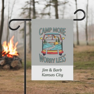 Letrero para camping, decoración para autocaravanas, bandera para camping, letrero para remolque de camping, bandera para camping, regalo para autocaravanas, regalo para autocaravanas, accesorio para autocaravanas, accesorio para autocaravanas