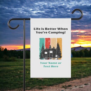 Letrero para camping, decoración para autocaravanas, bandera para camping, letrero para remolque de camping, bandera para camping, regalo para autocaravanas, regalo para autocaravanas, accesorio para autocaravanas, accesorio para autocaravanas