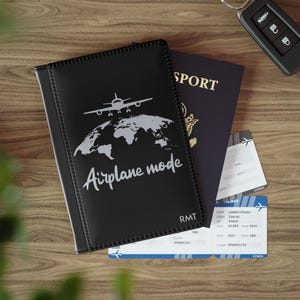 Passport Cover, Passport Book, Passport Wallet, Travel Wallet, Travel Accessory, Passport Case, Passport Sleeve, Airplane Passport Cover