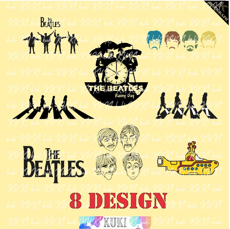 The Beatles Bundle SVG, the Beatles Abbey PNG - Etsy