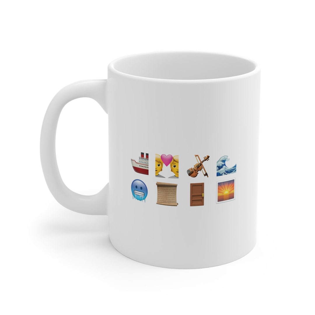 Titanic Explained With Emojis Emoji Mugs Emoji Pictionary Gifts for
