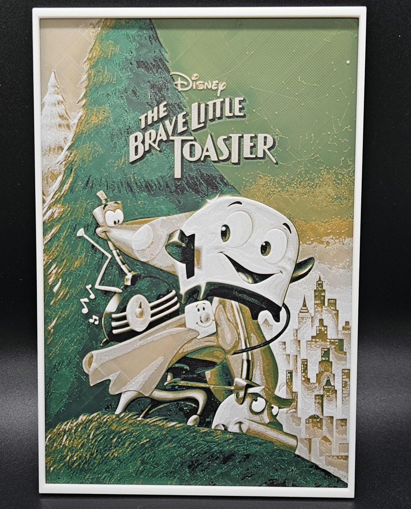 The Brave Little Toaster 3D Printed Poster - Etsy