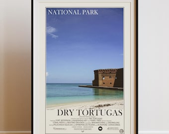 Dry Tortugas National Park Poster: Vintage Travel Art Print