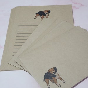 Juego de escritura de cartas Beagle