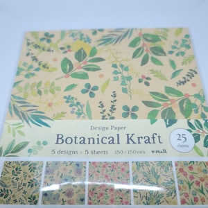 Design Paper Origami　Botanical Kraft