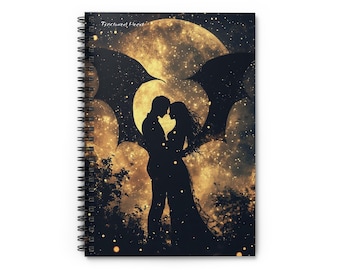 Moonlit Lovers Gothic Notebook - Romantic Fantasy Journal