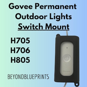 Wall mount for Govee Permanent Outdoor Lights Controller  (H705 & H706)(works for Pro and Non-Pro)