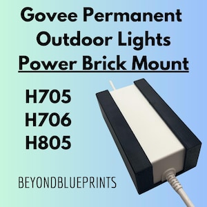 Mount for Govee Permanent Outdoor Lights Power Wall Mount (H705 & H706)(works for Pro and Non-Pro)