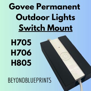 Support mural pour contrôleur d&#39;éclairage extérieur permanent Govee (H705 et H706 et H805) (fonctionne pour les professionnels et les non-professionnels)
