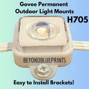 Govee (Non-Pro) Permanent Outdoor Light Mount Bracket - Eave - Fascia Clips (H705)(Non-Pro)