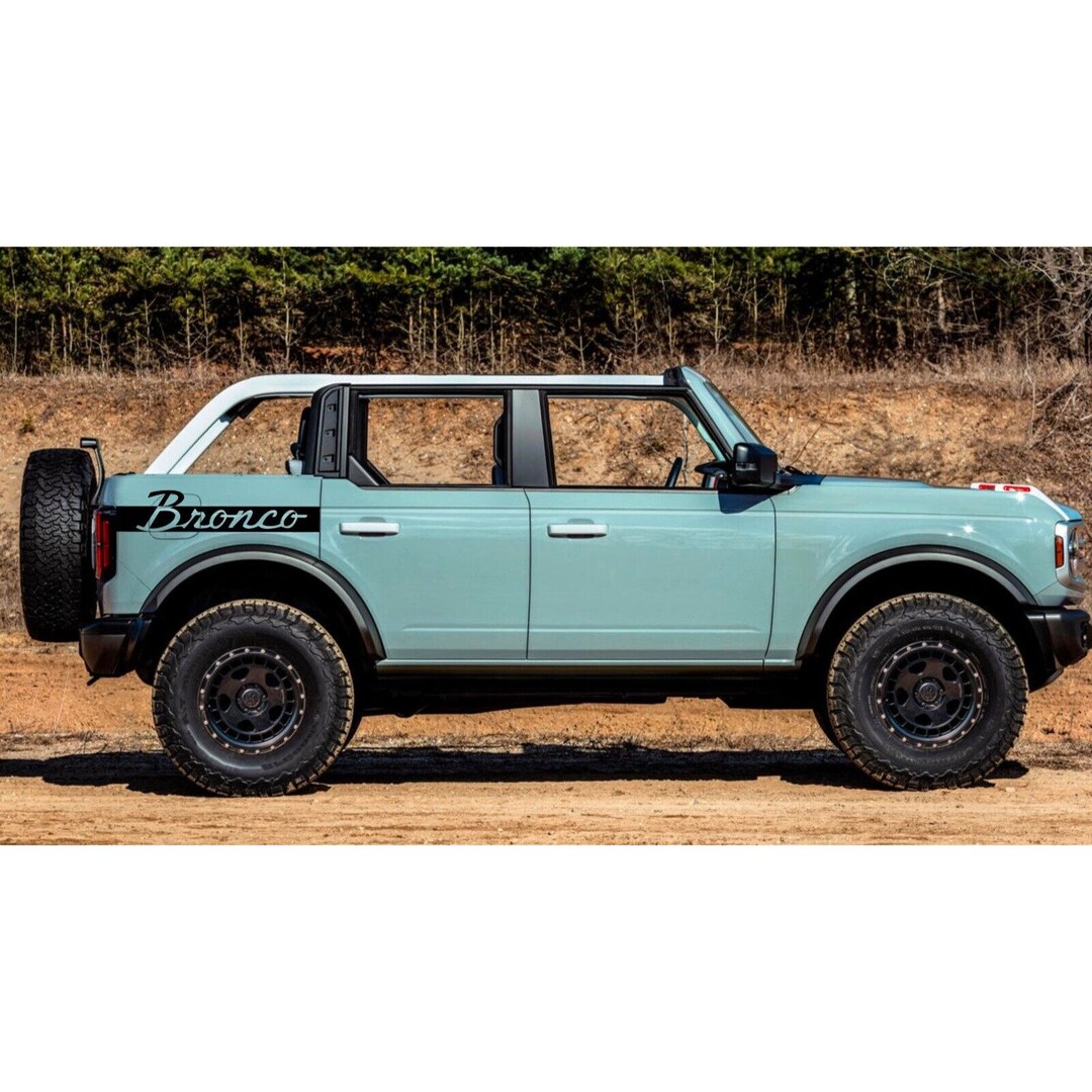 Ford Bronco 2021-2024 Rear Quarter Panel Decals 4dr Sedan Badlands ...